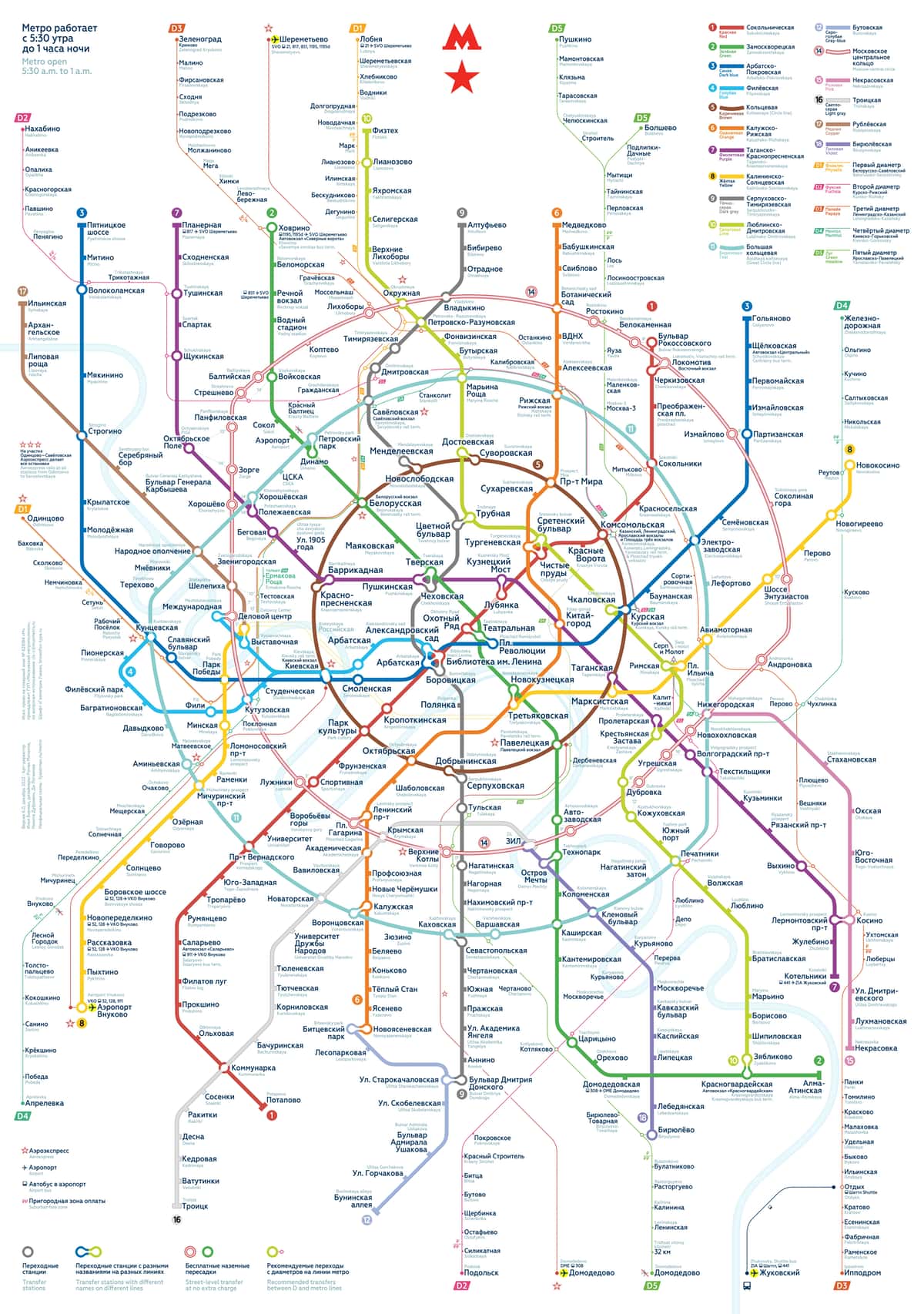 Карта метро Москва | Схема Московского метро с расчётом времени на метро