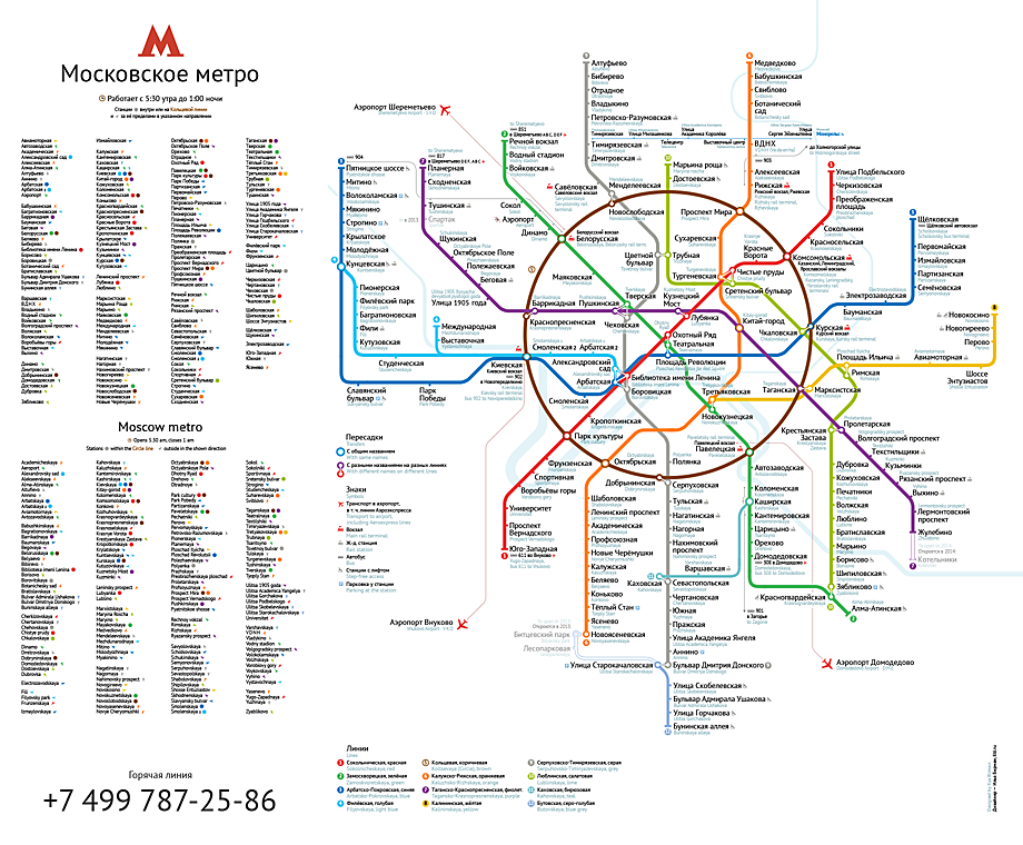 Схема московского метро Ильи Бирмана