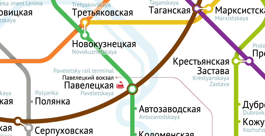 Лучшая схема метро Москвы
