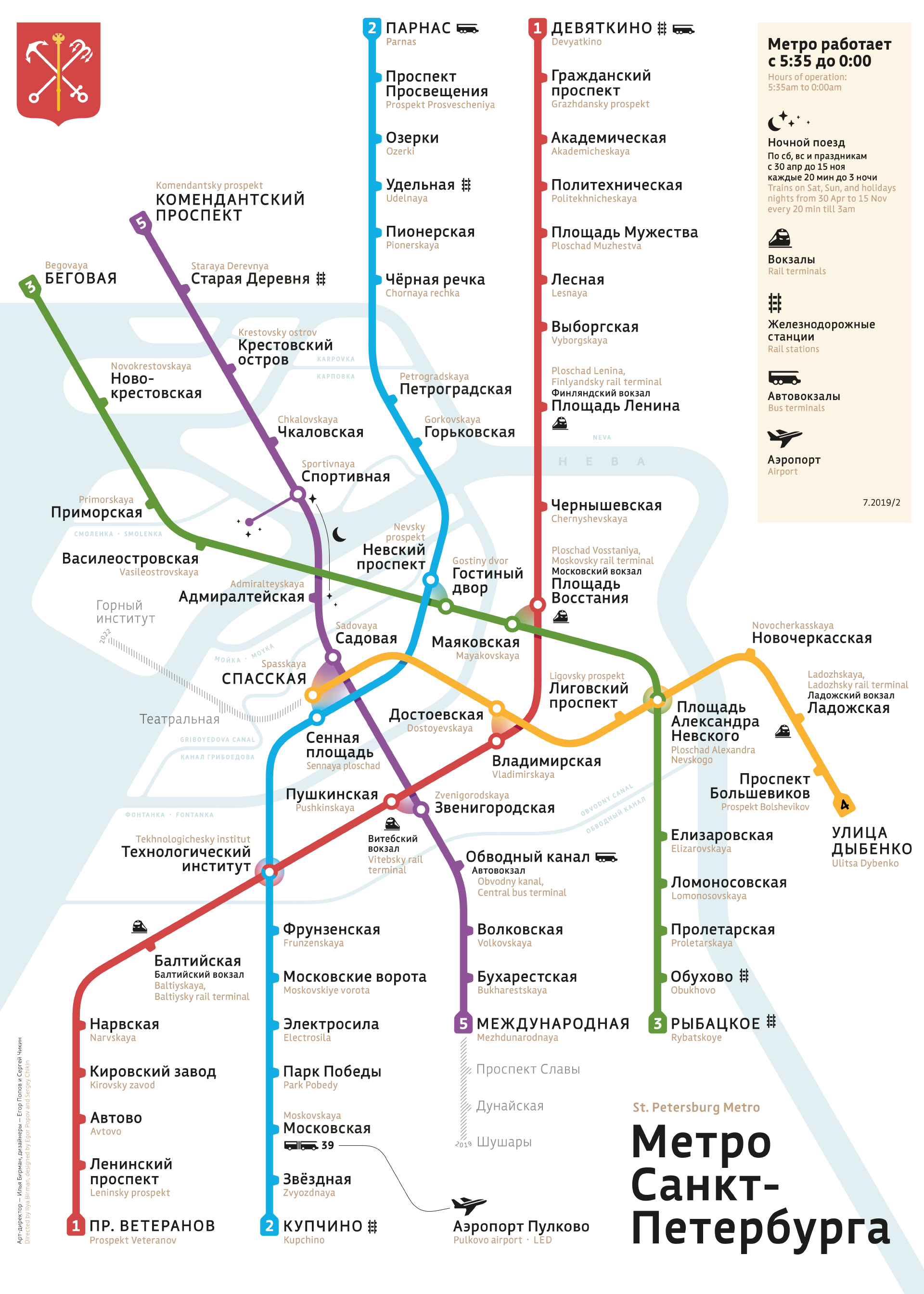 линии метро санкт петербурга
